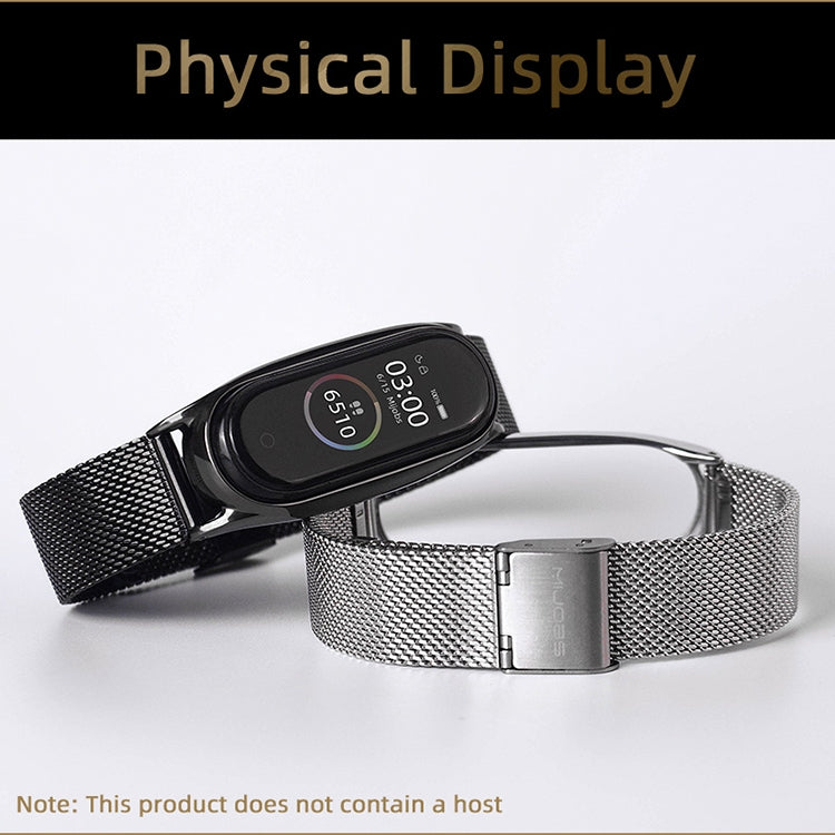 Per Xiaomi Mi Band 6/5/4/3 Mijobs Milan Buckle Plus cinturino di ricambio in acciaio inossidabile