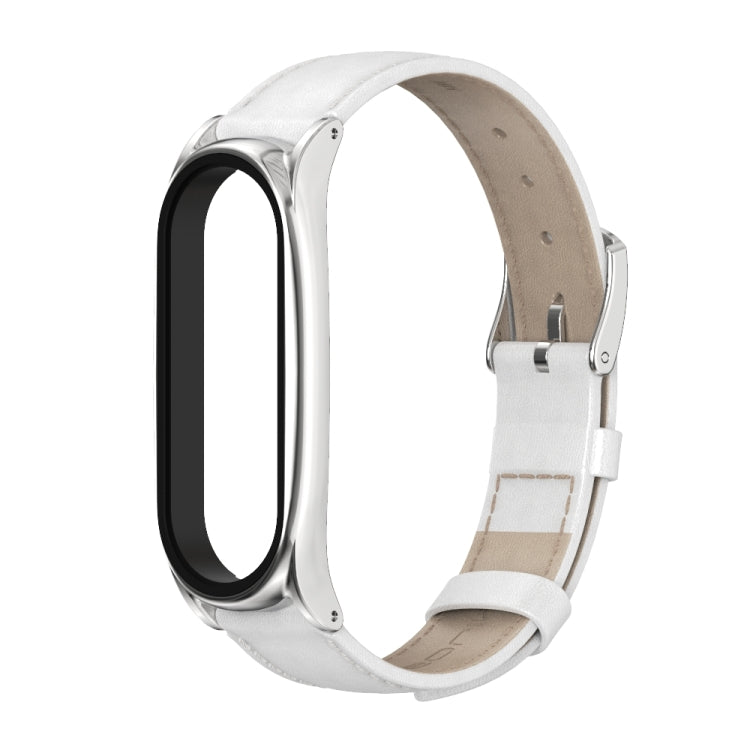 Per Xiaomi Mi Band 6/5/4/3 Mijobs First Layer Cowhide Plus cinturino di ricambio