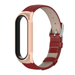 Per Xiaomi Mi Band 6/5/4/3 Mijobs First Layer Cowhide Plus cinturino di ricambio