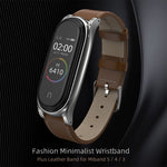 Per Xiaomi Mi Band 6/5/4/3 Mijobs First Layer Cowhide Plus cinturino di ricambio