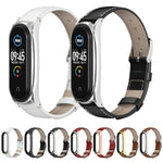 Per Xiaomi Mi Band 6/5/4/3 Mijobs First Layer Cowhide Plus cinturino di ricambio
