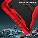 Custodia protettiva antiurto in silicone + PC con supporto, For Samsung Galaxy Tab A 10.1 (2019), For Samsung Galaxy Tab A7 10.4 (2020)