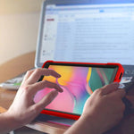 Custodia protettiva antiurto in silicone + PC con supporto, For Samsung Galaxy Tab A 10.1 (2019), For Samsung Galaxy Tab A7 10.4 (2020)