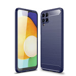 Custodia in TPU in fibra di carbonio con trama spazzolata, For Samsung Galaxy M32 (india)