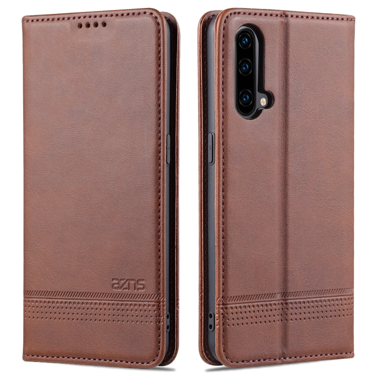 AZNS Custodia in pelle a vibrazione orizzontale con struttura in vitello magnetico con slot per carte, supporto e portafoglio, For OnePlus Nord CE 5G