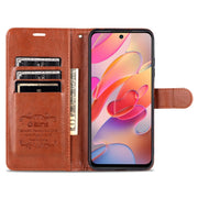 Custodia in pelle a conchiglia orizzontale con struttura in pelle di pecora AZNS con supporto, slot per carte e portafoglio, For Xiaomi Poco M3 Pro 5G / Redmi Note 10 5G, For Xiaomi Poco X3 GT / Redmi Note 10 Pro 5G