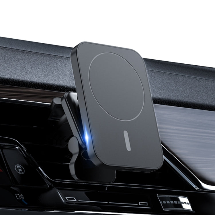 adj-987 15W Magsafe Caricatore wireless per presa d'aria magnetica per auto per iPhone serie 12, con indicatore LED