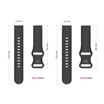 Per cinturino di ricambio in silicone con fibbia a farfalla Amazfit GTS 2e, 20mm, 22mm