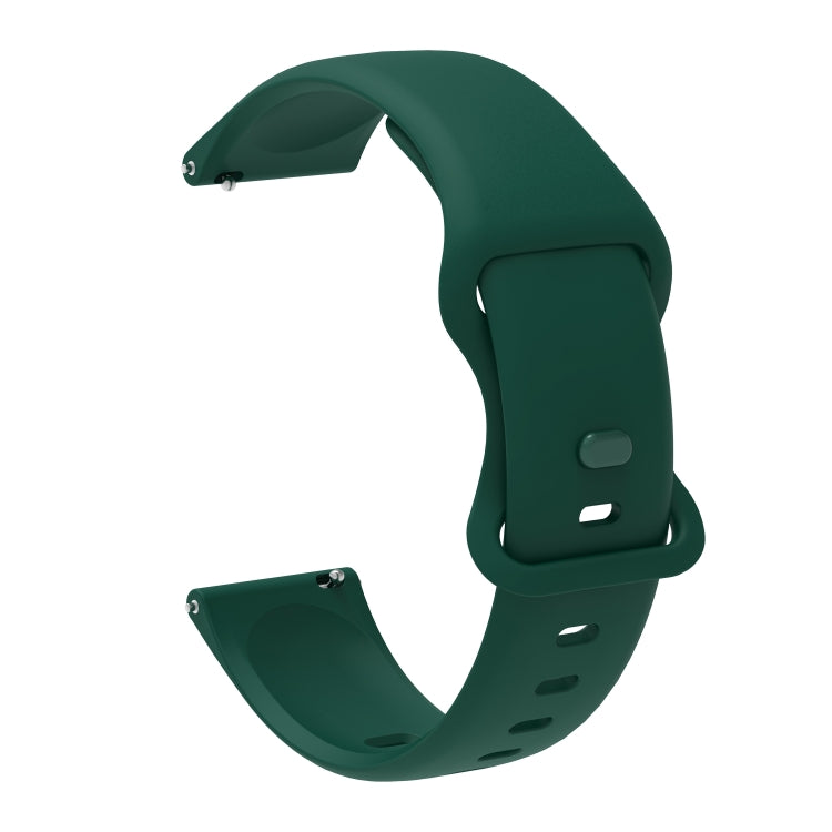 Per Garmin Venu / Samsung Galaxy Watch Active 2 Cinturino di ricambio per cinturino di ricambio in silicone con fibbia interna universale, 20mm, 22mm