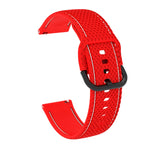 Per Samsung Galaxy Watch Active 2 cinturino di ricambio in silicone con cuciture a due colori, 20mm