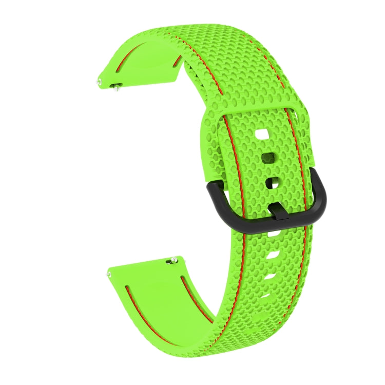 Per Samsung Galaxy Watch Active 2 cinturino di ricambio in silicone con cuciture a due colori, 20mm