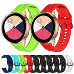 Per Samsung Galaxy Watch Active 2 cinturino di ricambio in silicone con cuciture a due colori, 20mm