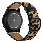 Cinturino di ricambio per cinturino universale in pelle stampata, 22mm For Xiaomi Haylou RT RS3 LS04 / LS05S, 22mm For Samsung Galaxy Watch 46mm