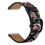 Cinturino di ricambio per cinturino universale in pelle stampata, 22mm For Xiaomi Haylou RT RS3 LS04 / LS05S, 22mm For Samsung Galaxy Watch 46mm