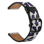 Cinturino di ricambio per cinturino universale in pelle stampata, 22mm For Xiaomi Haylou RT RS3 LS04 / LS05S, 22mm For Samsung Galaxy Watch 46mm