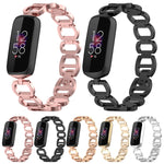 Per Fitbit Luxe Special Edition cinturino in metallo con cinturino di ricambio