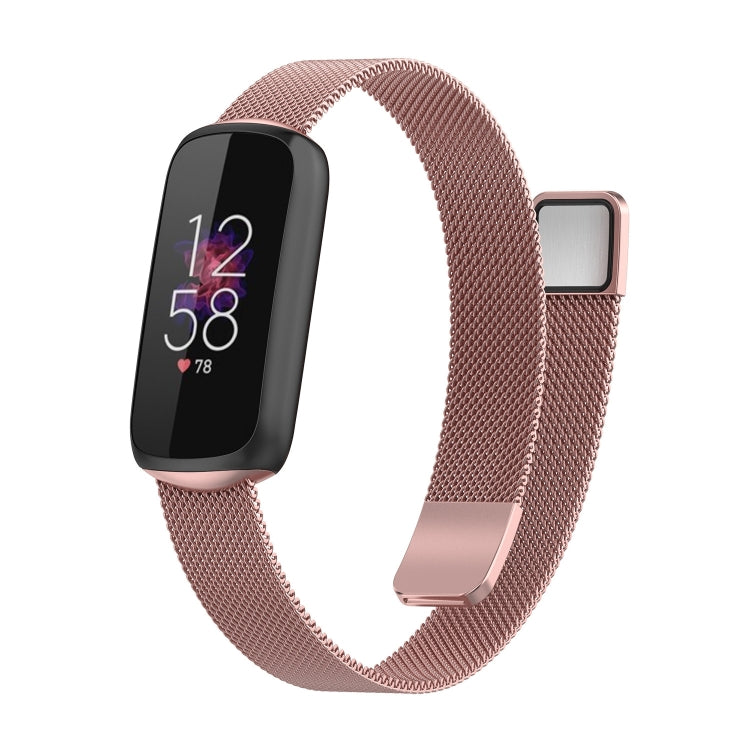 Per Fitbit Luxe Special Edition cinturino di ricambio magnetico in metallo milanese
