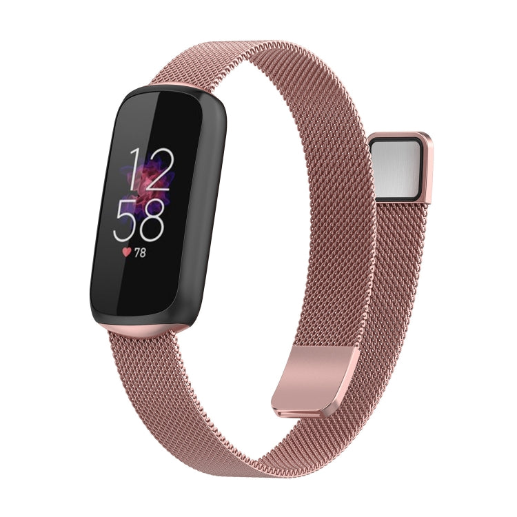 Per Fitbit Luxe Special Edition cinturino di ricambio magnetico in metallo milanese