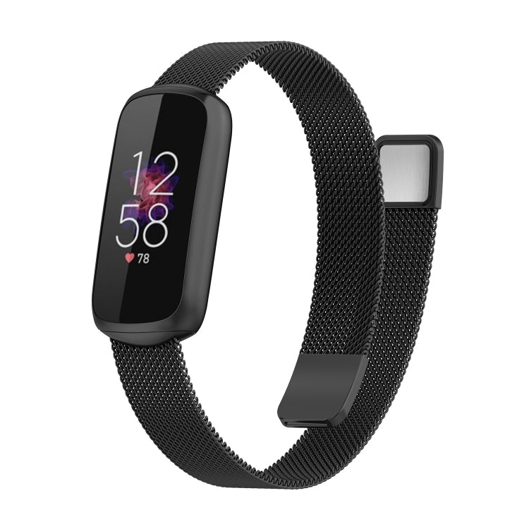 Per Fitbit Luxe Special Edition cinturino di ricambio magnetico in metallo milanese