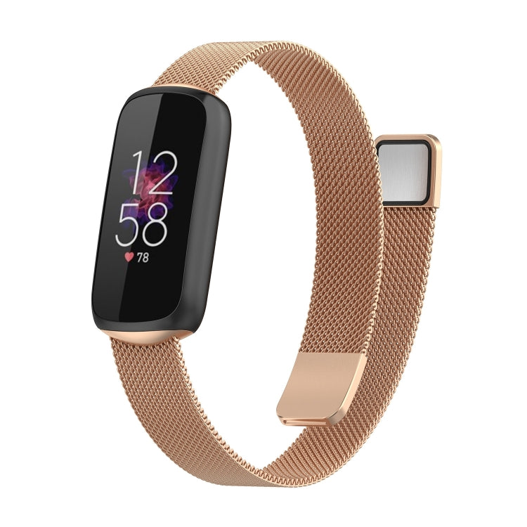 Per Fitbit Luxe Special Edition cinturino di ricambio magnetico in metallo milanese