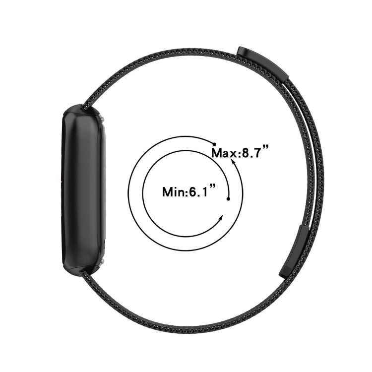 Per Fitbit Luxe Special Edition cinturino di ricambio magnetico in metallo milanese