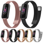 Per Fitbit Luxe Special Edition cinturino di ricambio magnetico in metallo milanese