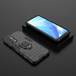 Custodia protettiva antiurto per PC + TPU con supporto per anello magnetico, For OnePlus Nord N200 5G