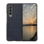 Custodia protettiva antiurto in PU con texture coccodrillo, For Samsung Galaxy Z Fold3 5G