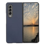 Custodia in pelle protettiva antiurto con trama in pelle di agnello, For Samsung Galaxy Z Fold3 5G