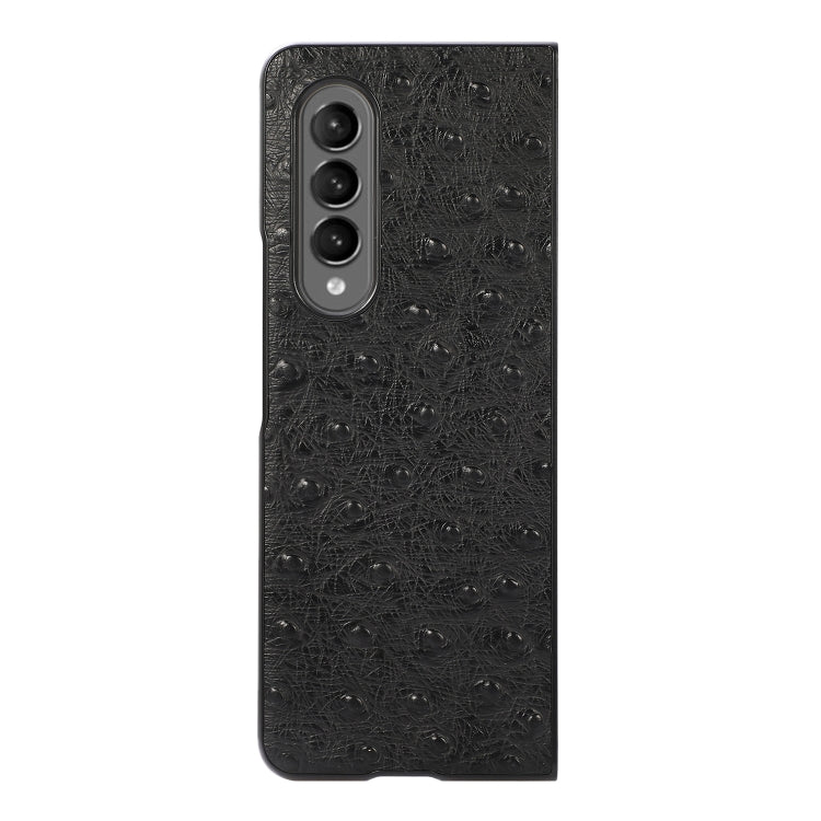 Custodia in pelle protettiva antiurto Texture pelle di struzzo, For Samsung Galaxy Z Fold3 5G