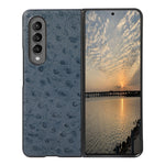 Custodia in pelle protettiva antiurto Texture pelle di struzzo, For Samsung Galaxy Z Fold3 5G