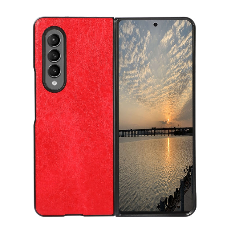 Custodia in pelle protettiva antiurto Crazy Horse Texture, For Samsung Galaxy Z Fold3 5G