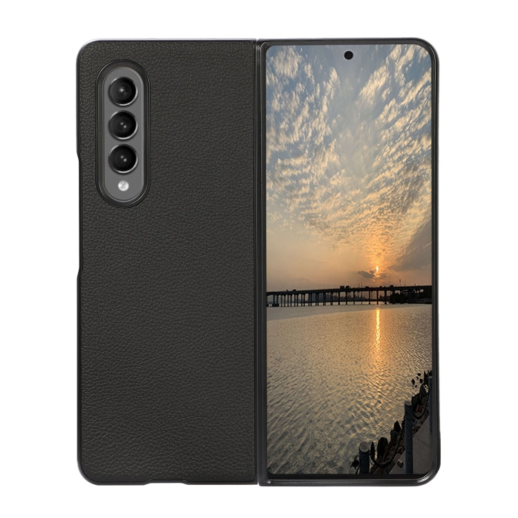 Custodia in pelle protettiva antiurto in vera pelle, For Samsung Galaxy Z Fold3 5G