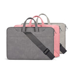 ST06SDJ Borsa per laptop aziendale in PU satinato con tracolla staccabile, 13.3 inch, 14.1-15.4 inch, 15.6 inch