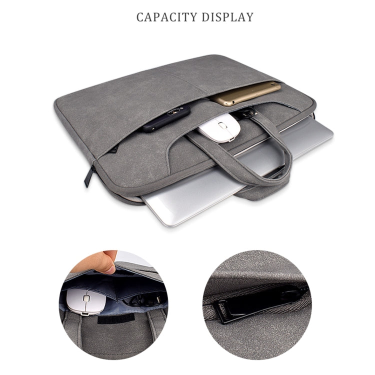 ST06SDJ Borsa per laptop aziendale in PU satinato con tracolla staccabile, 13.3 inch, 14.1-15.4 inch, 15.6 inch