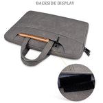 ST06SDJ Borsa per laptop aziendale in PU satinato con tracolla staccabile, 13.3 inch, 14.1-15.4 inch, 15.6 inch