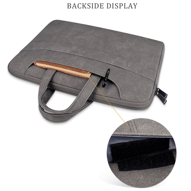 ST06SDJ Borsa per laptop aziendale in PU satinato con tracolla staccabile, 13.3 inch, 14.1-15.4 inch, 15.6 inch