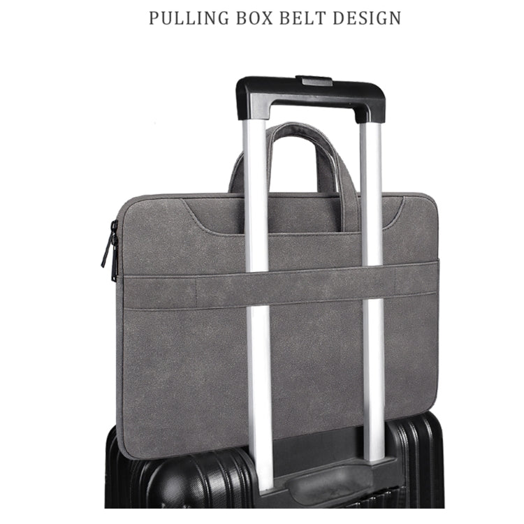 ST06SDJ Borsa per laptop aziendale in PU satinato con tracolla staccabile, 13.3 inch, 14.1-15.4 inch, 15.6 inch