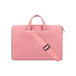 ST06SDJ Borsa per laptop aziendale in PU satinato con tracolla staccabile, 13.3 inch, 14.1-15.4 inch, 15.6 inch