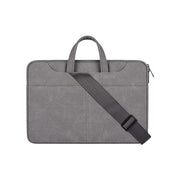 ST06SDJ Borsa per laptop aziendale in PU satinato con tracolla staccabile, 13.3 inch, 14.1-15.4 inch, 15.6 inch