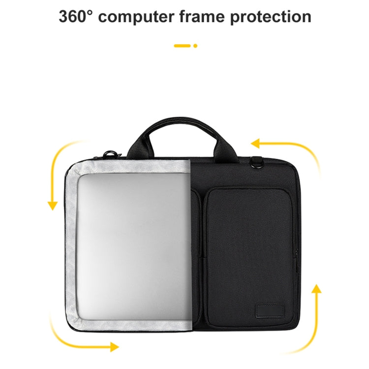 ST11 Borsa per laptop ispessita in poliestere con tracolla staccabile, 13.3 inch (with Strap), 14.1-15.4 inch (with Strap), 15.6 inch (with Strap)