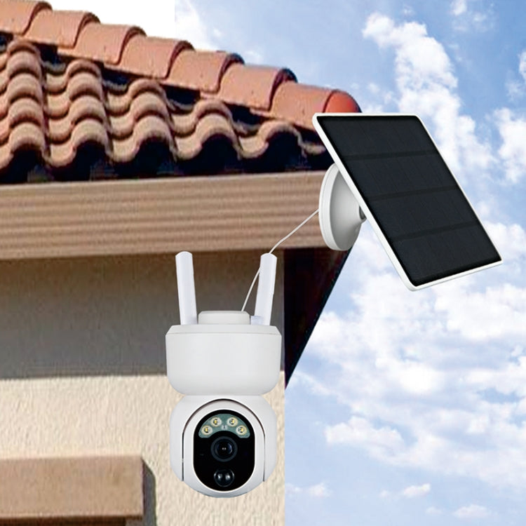 Telecamera PTZ intelligente solare impermeabile T24 1080P IP65, supporto visione notturna a colori e interfono vocale bidirezionale e allarme rilevamento umanoide AI,, WiFi Version, 4G European Version, 4G US Version