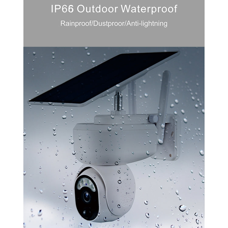 Telecamera PTZ solare 1080P IP65 con allarme AI e interfono