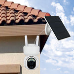 Telecamera PTZ solare 1080P IP65 con allarme AI e interfono