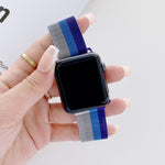 Cinturino di ricambio per cinturino milanese a quattro colori, For Apple Watch Series 7  41mm / & 6 & SE & 5 & 4 40mm, For Apple Watch Series  7  45mm / & 6 & SE & 5 & 4 44mm