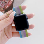 Cinturino di ricambio per cinturino milanese a quattro colori, For Apple Watch Series 7  41mm / & 6 & SE & 5 & 4 40mm, For Apple Watch Series  7  45mm / & 6 & SE & 5 & 4 44mm