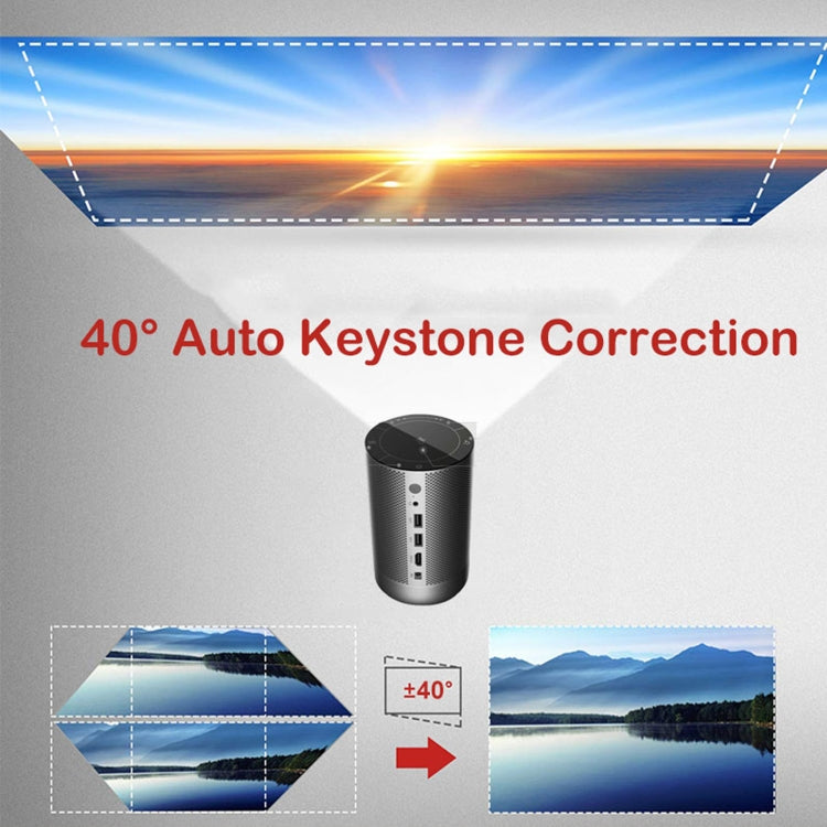 A5 1920x1080P 200 ANSI Portable Home Theater Multifunction LED HD Digital Projector Bluetooth Speaker, Android 7.1, 2G+16GB, A5 US Plug