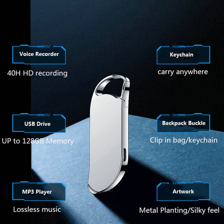 V11 Portachiavi portatile Registratore vocale con penna per registrazione HD, 32GB, 64GB