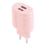 13-22 2.1A Dual USB Caricabatterie da viaggio Macarons,, EU Plug, US Plug