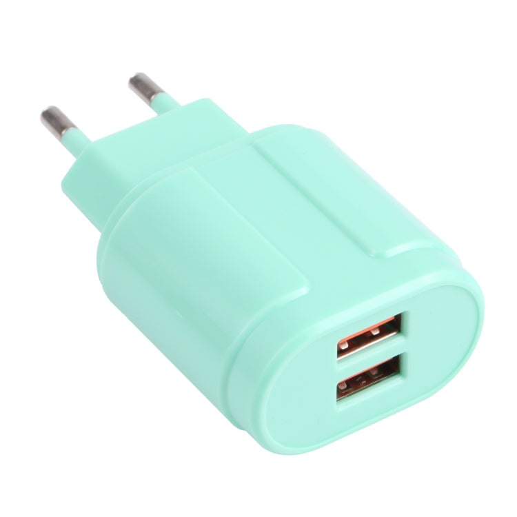 13-22 2.1A Dual USB Caricabatterie da viaggio Macarons,, EU Plug, US Plug